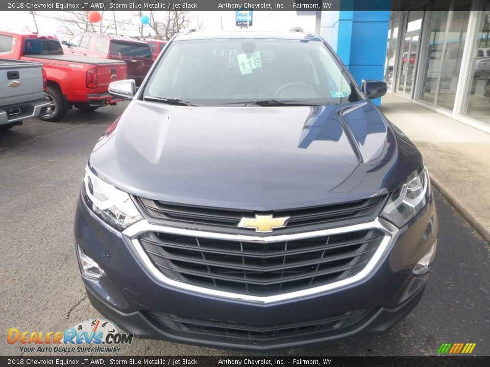 2018 Chevrolet Equinox LT AWD Storm Blue Metallic / Jet Black Photo #9