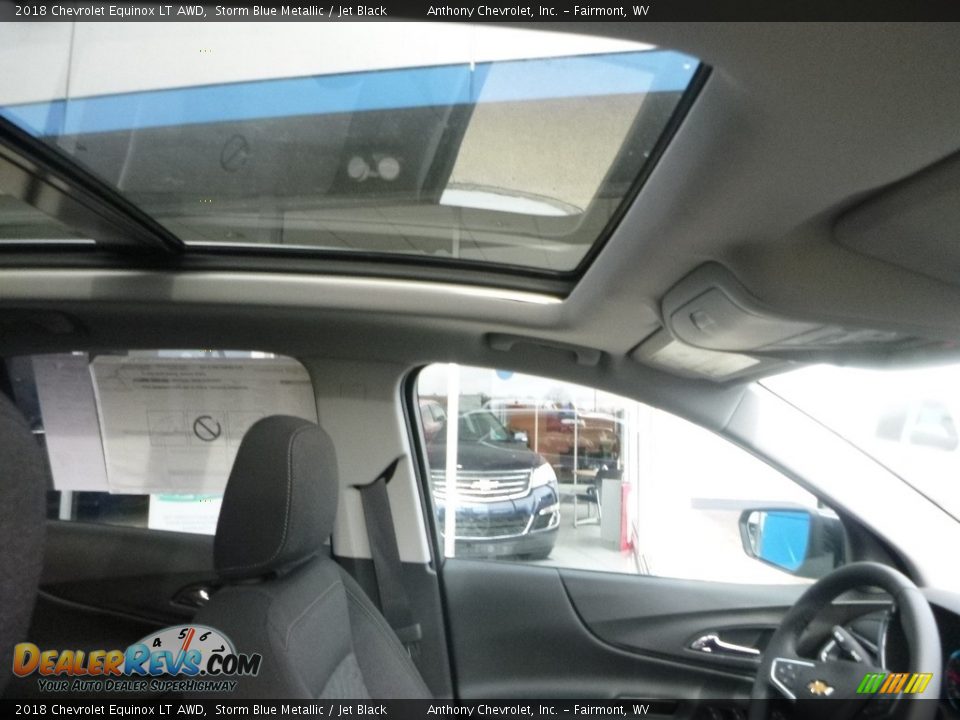 2018 Chevrolet Equinox LT AWD Storm Blue Metallic / Jet Black Photo #12