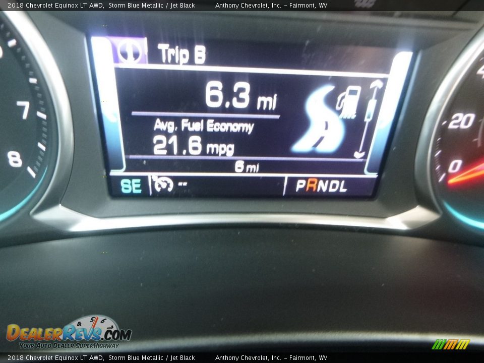 2018 Chevrolet Equinox LT AWD Storm Blue Metallic / Jet Black Photo #20