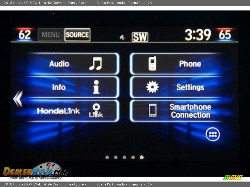 2018 Honda CR-V EX-L White Diamond Pearl / Black Photo #15