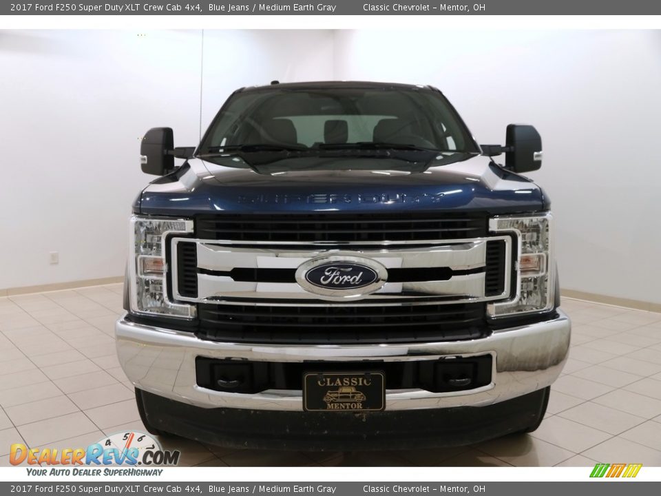 2017 Ford F250 Super Duty XLT Crew Cab 4x4 Blue Jeans / Medium Earth Gray Photo #2