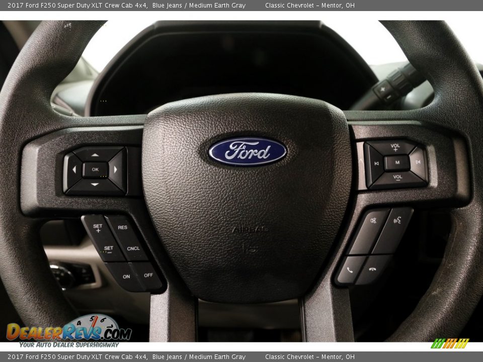 2017 Ford F250 Super Duty XLT Crew Cab 4x4 Blue Jeans / Medium Earth Gray Photo #7