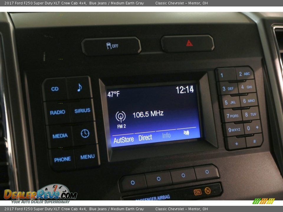 2017 Ford F250 Super Duty XLT Crew Cab 4x4 Blue Jeans / Medium Earth Gray Photo #9