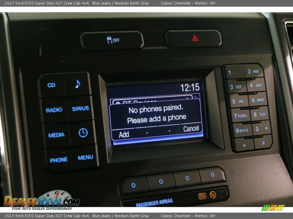 2017 Ford F250 Super Duty XLT Crew Cab 4x4 Blue Jeans / Medium Earth Gray Photo #10
