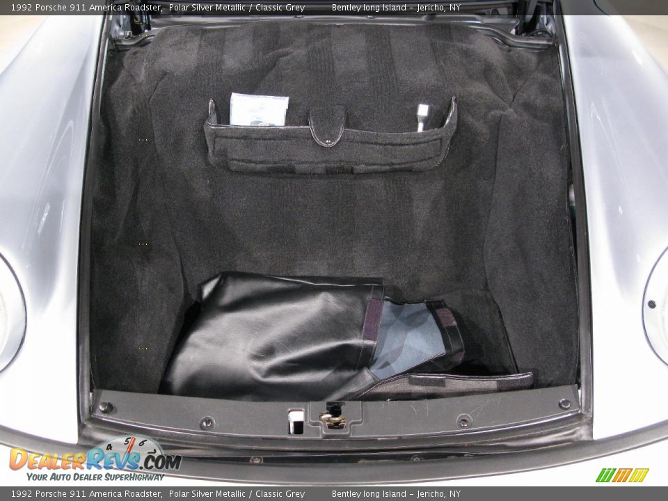 1992 Porsche 911 America Roadster Polar Silver Metallic / Classic Grey Photo #18