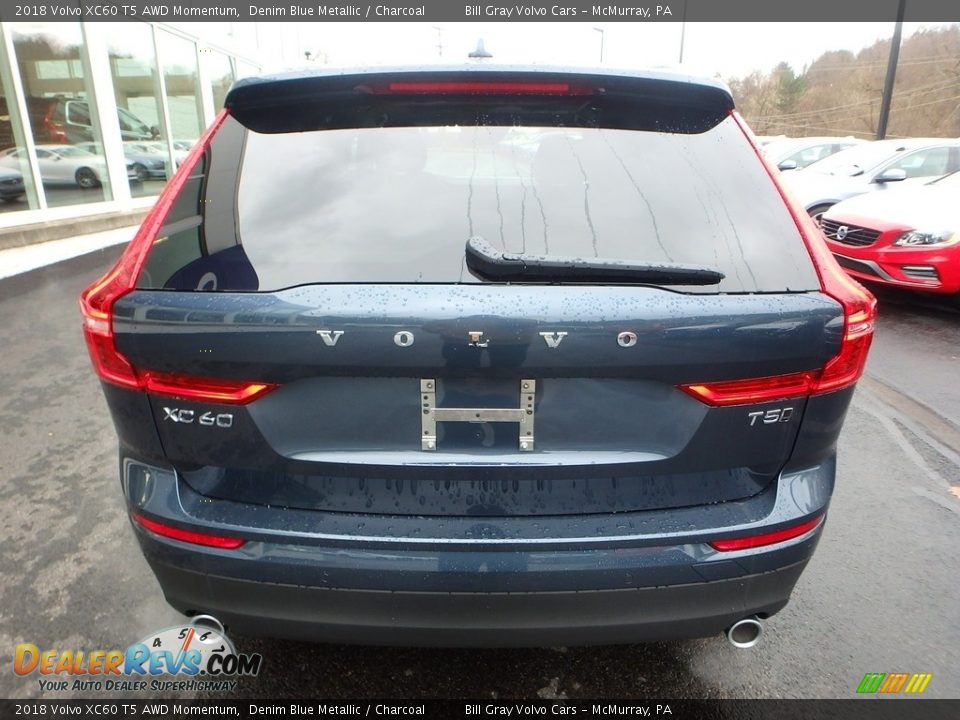 2018 Volvo XC60 T5 AWD Momentum Denim Blue Metallic / Charcoal Photo #3
