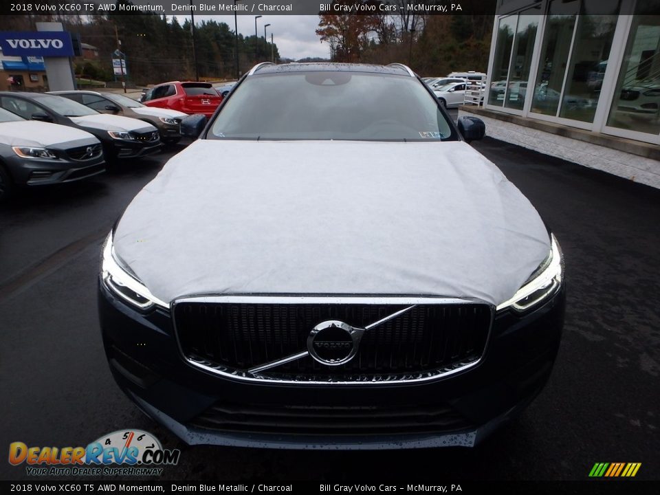 2018 Volvo XC60 T5 AWD Momentum Denim Blue Metallic / Charcoal Photo #6