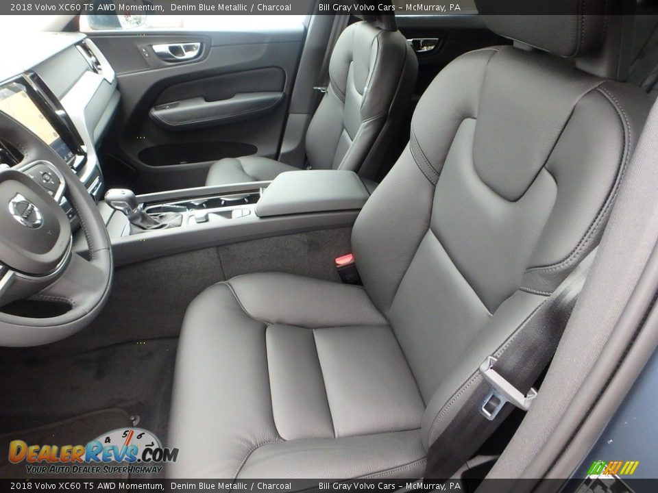 2018 Volvo XC60 T5 AWD Momentum Denim Blue Metallic / Charcoal Photo #7