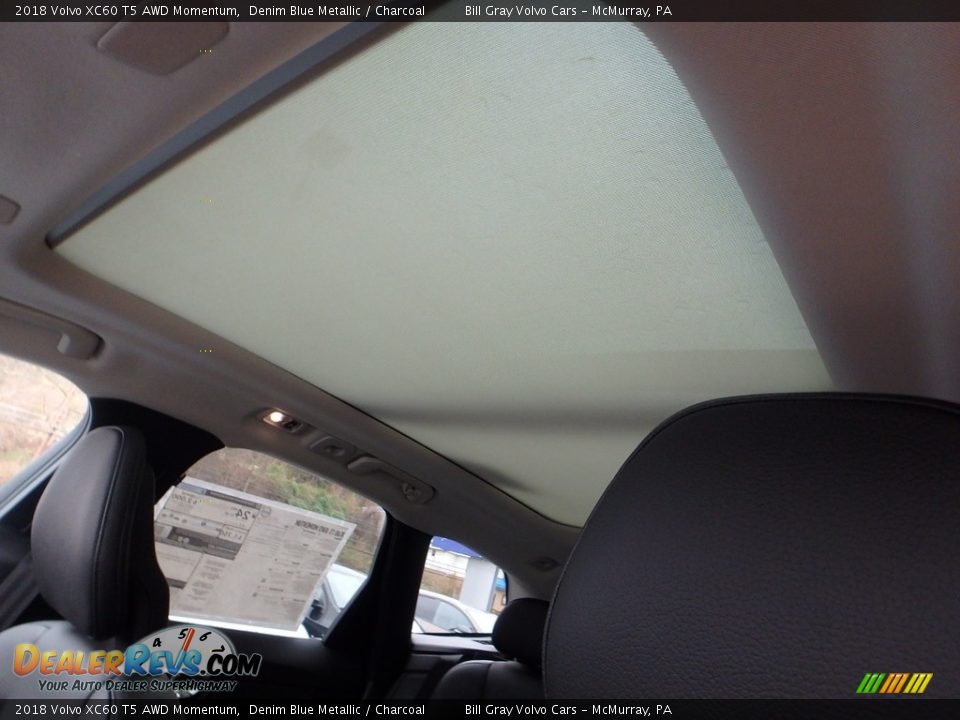 2018 Volvo XC60 T5 AWD Momentum Denim Blue Metallic / Charcoal Photo #12