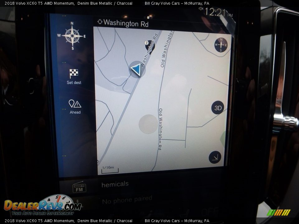 2018 Volvo XC60 T5 AWD Momentum Denim Blue Metallic / Charcoal Photo #13