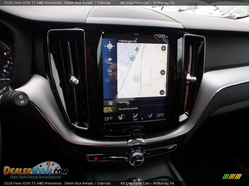 2018 Volvo XC60 T5 AWD Momentum Denim Blue Metallic / Charcoal Photo #14