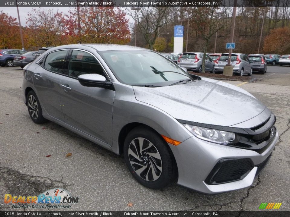 Front 3/4 View of 2018 Honda Civic LX Hatchback Photo #5
