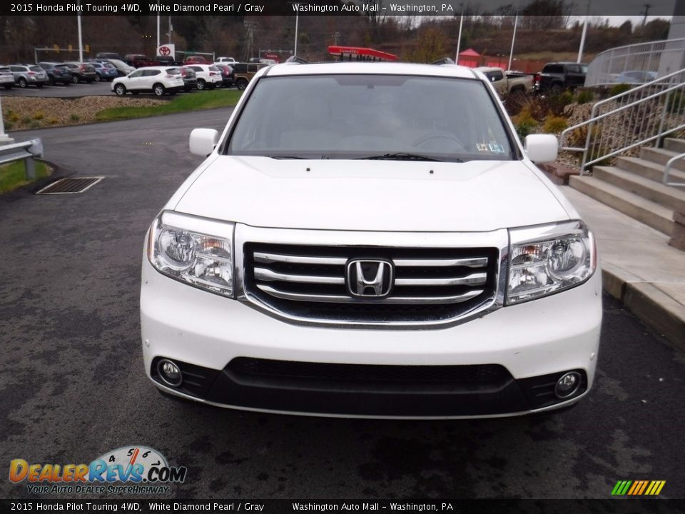 2015 Honda Pilot Touring 4WD White Diamond Pearl / Gray Photo #5