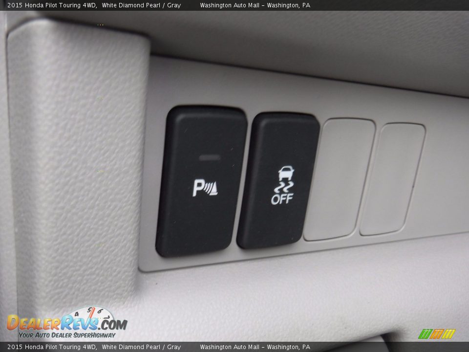 2015 Honda Pilot Touring 4WD White Diamond Pearl / Gray Photo #15