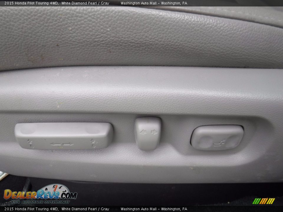 2015 Honda Pilot Touring 4WD White Diamond Pearl / Gray Photo #19