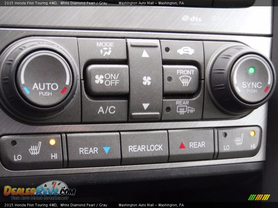 2015 Honda Pilot Touring 4WD White Diamond Pearl / Gray Photo #23