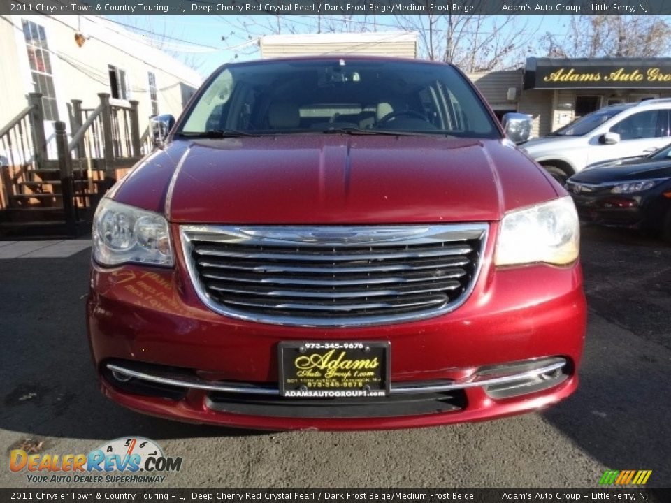 2011 Chrysler Town & Country Touring - L Deep Cherry Red Crystal Pearl / Dark Frost Beige/Medium Frost Beige Photo #2