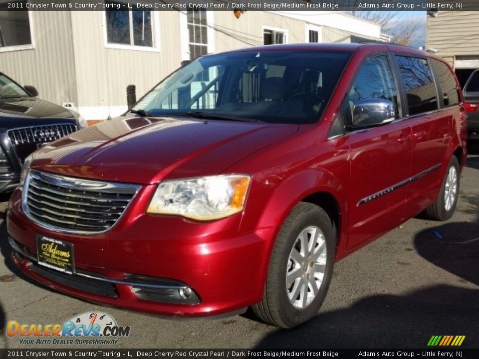 2011 Chrysler Town & Country Touring - L Deep Cherry Red Crystal Pearl / Dark Frost Beige/Medium Frost Beige Photo #3