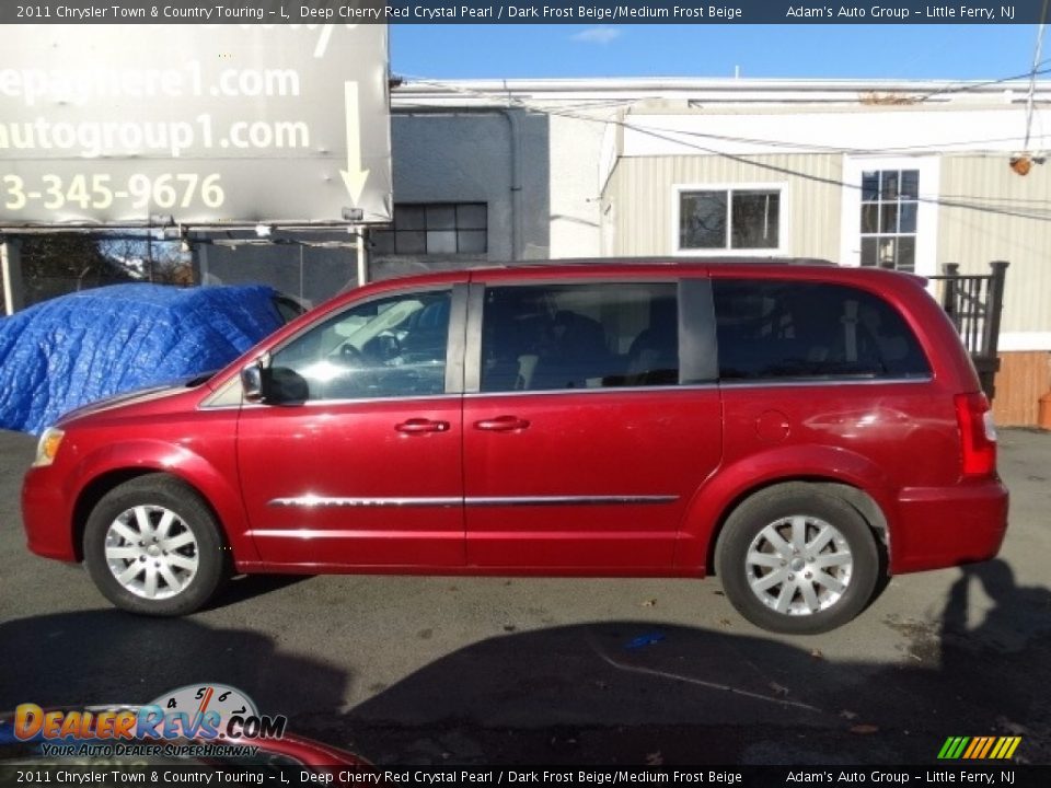 2011 Chrysler Town & Country Touring - L Deep Cherry Red Crystal Pearl / Dark Frost Beige/Medium Frost Beige Photo #4