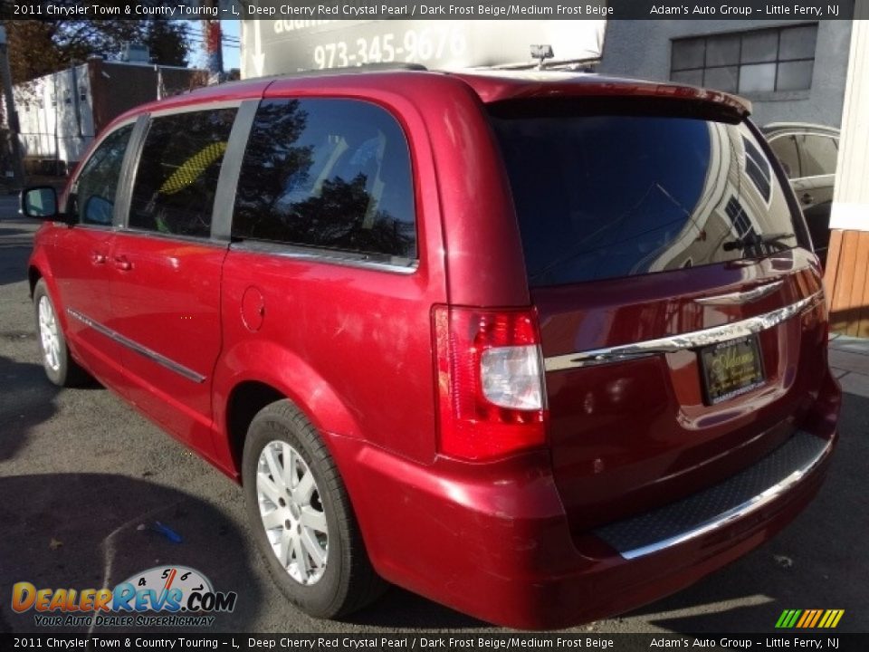 2011 Chrysler Town & Country Touring - L Deep Cherry Red Crystal Pearl / Dark Frost Beige/Medium Frost Beige Photo #5