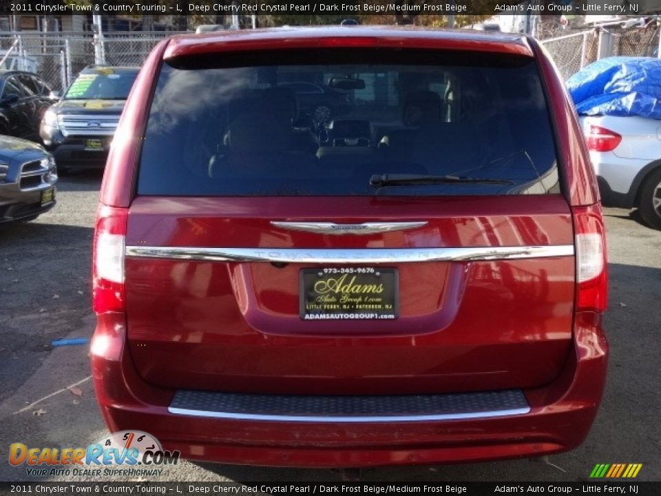 2011 Chrysler Town & Country Touring - L Deep Cherry Red Crystal Pearl / Dark Frost Beige/Medium Frost Beige Photo #6