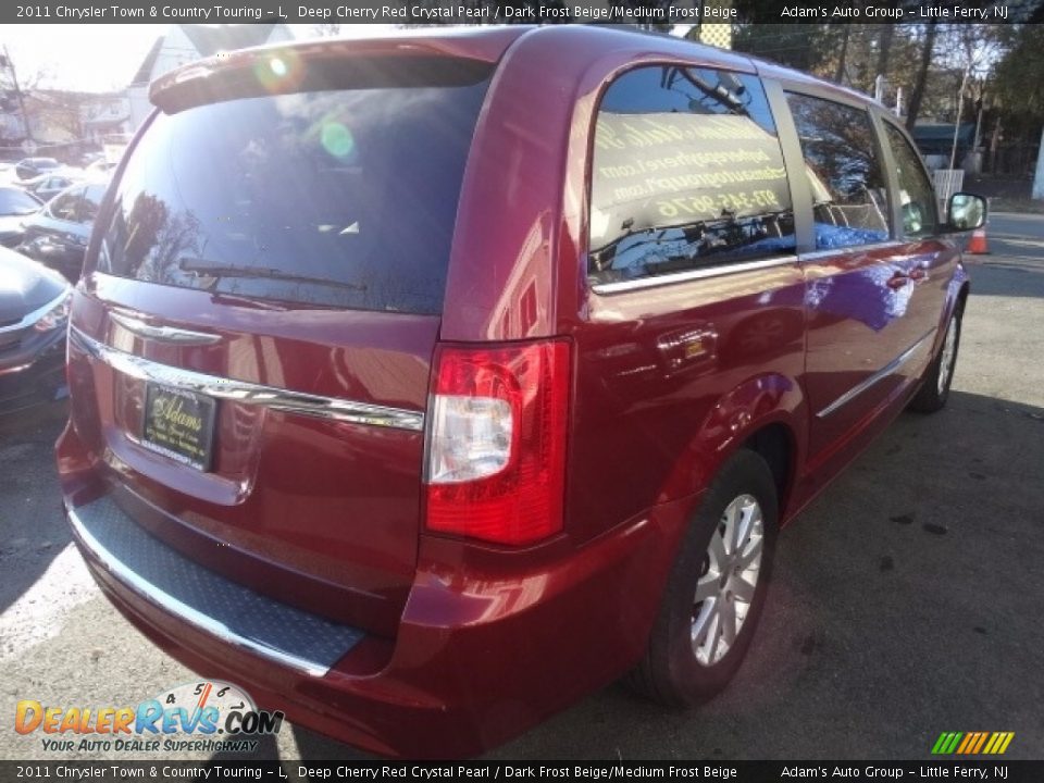 2011 Chrysler Town & Country Touring - L Deep Cherry Red Crystal Pearl / Dark Frost Beige/Medium Frost Beige Photo #7
