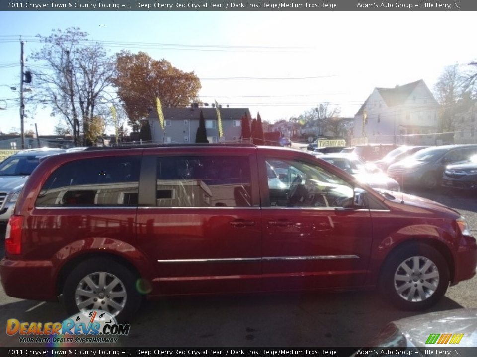 2011 Chrysler Town & Country Touring - L Deep Cherry Red Crystal Pearl / Dark Frost Beige/Medium Frost Beige Photo #8