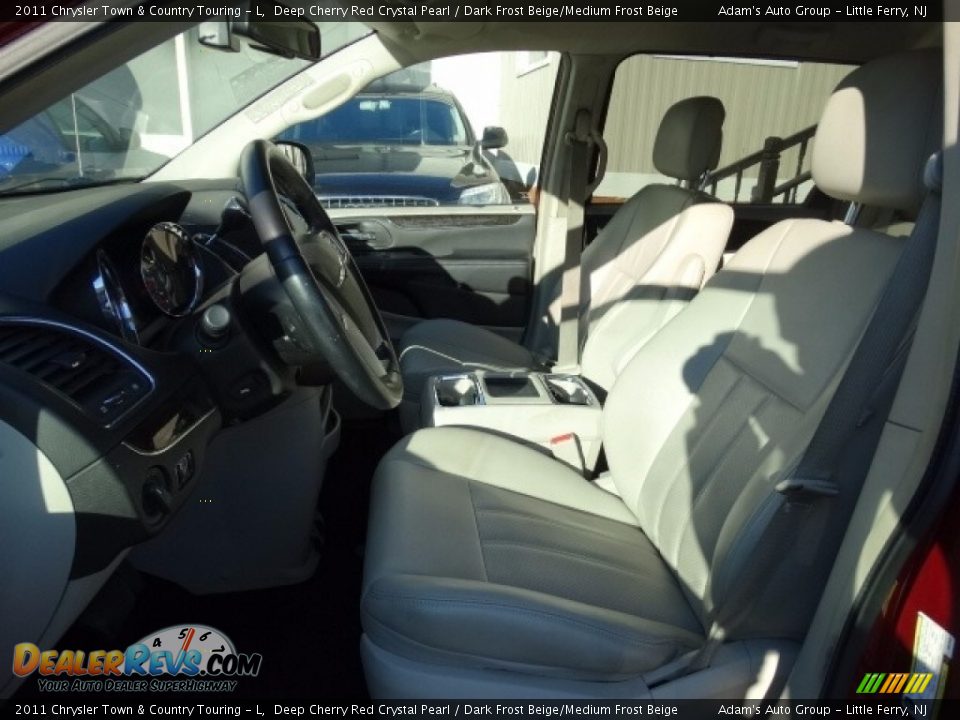 2011 Chrysler Town & Country Touring - L Deep Cherry Red Crystal Pearl / Dark Frost Beige/Medium Frost Beige Photo #12