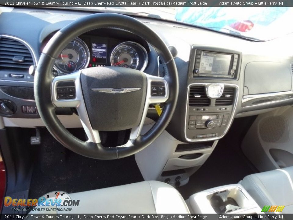 2011 Chrysler Town & Country Touring - L Deep Cherry Red Crystal Pearl / Dark Frost Beige/Medium Frost Beige Photo #16