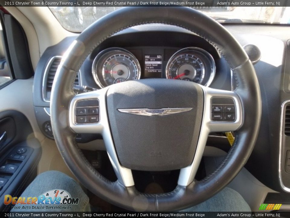2011 Chrysler Town & Country Touring - L Deep Cherry Red Crystal Pearl / Dark Frost Beige/Medium Frost Beige Photo #19