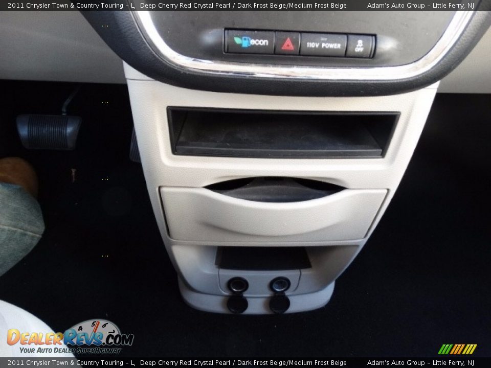 2011 Chrysler Town & Country Touring - L Deep Cherry Red Crystal Pearl / Dark Frost Beige/Medium Frost Beige Photo #25