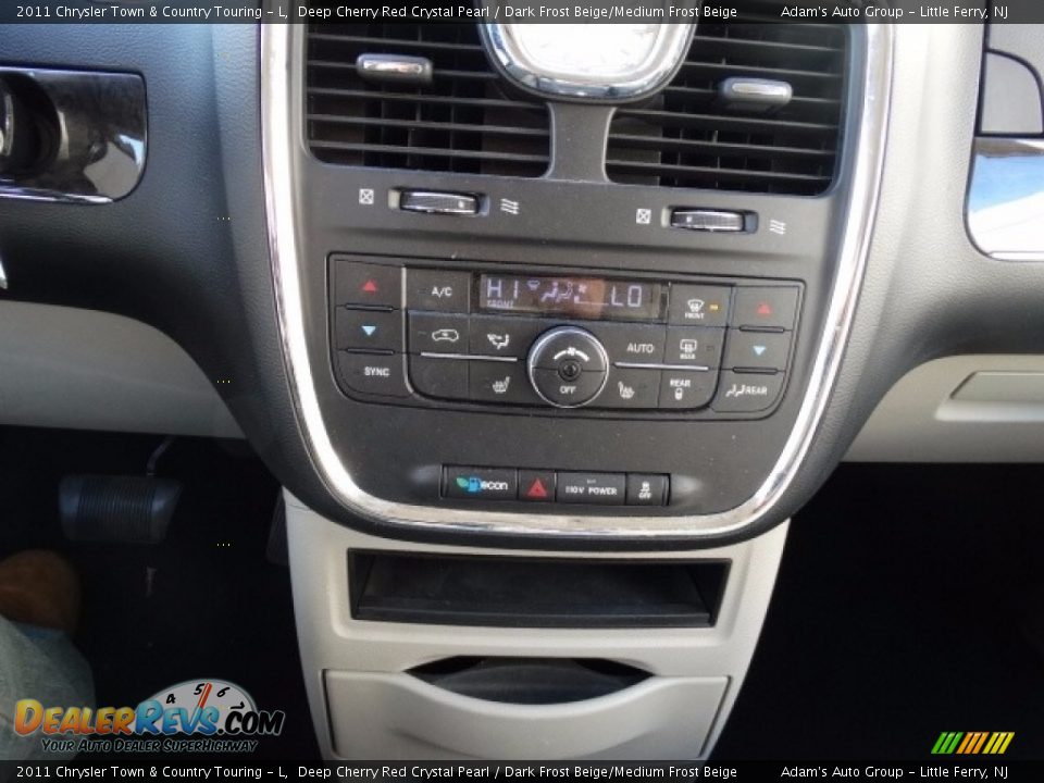 2011 Chrysler Town & Country Touring - L Deep Cherry Red Crystal Pearl / Dark Frost Beige/Medium Frost Beige Photo #26