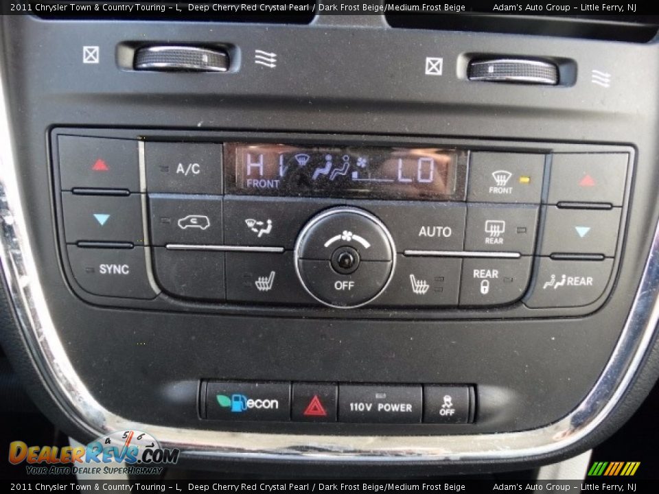 2011 Chrysler Town & Country Touring - L Deep Cherry Red Crystal Pearl / Dark Frost Beige/Medium Frost Beige Photo #27