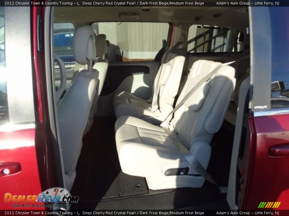 2011 Chrysler Town & Country Touring - L Deep Cherry Red Crystal Pearl / Dark Frost Beige/Medium Frost Beige Photo #33