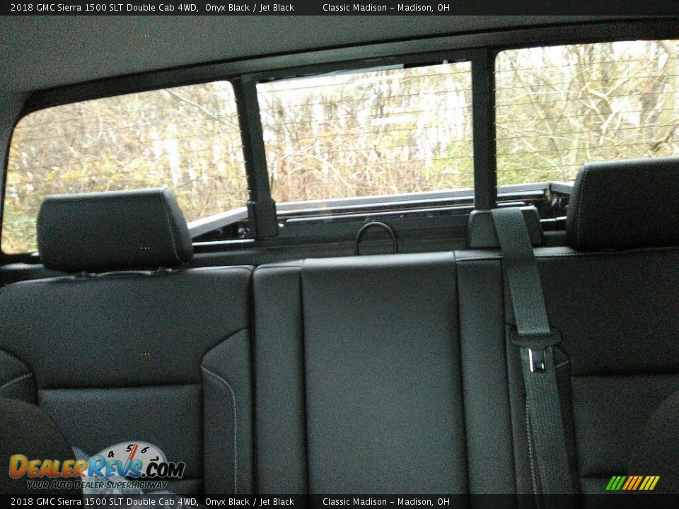 2018 GMC Sierra 1500 SLT Double Cab 4WD Onyx Black / Jet Black Photo #13