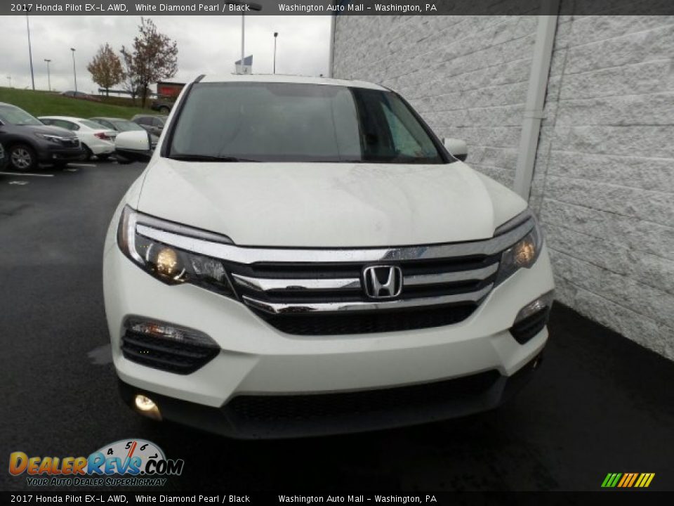 2017 Honda Pilot EX-L AWD White Diamond Pearl / Black Photo #3