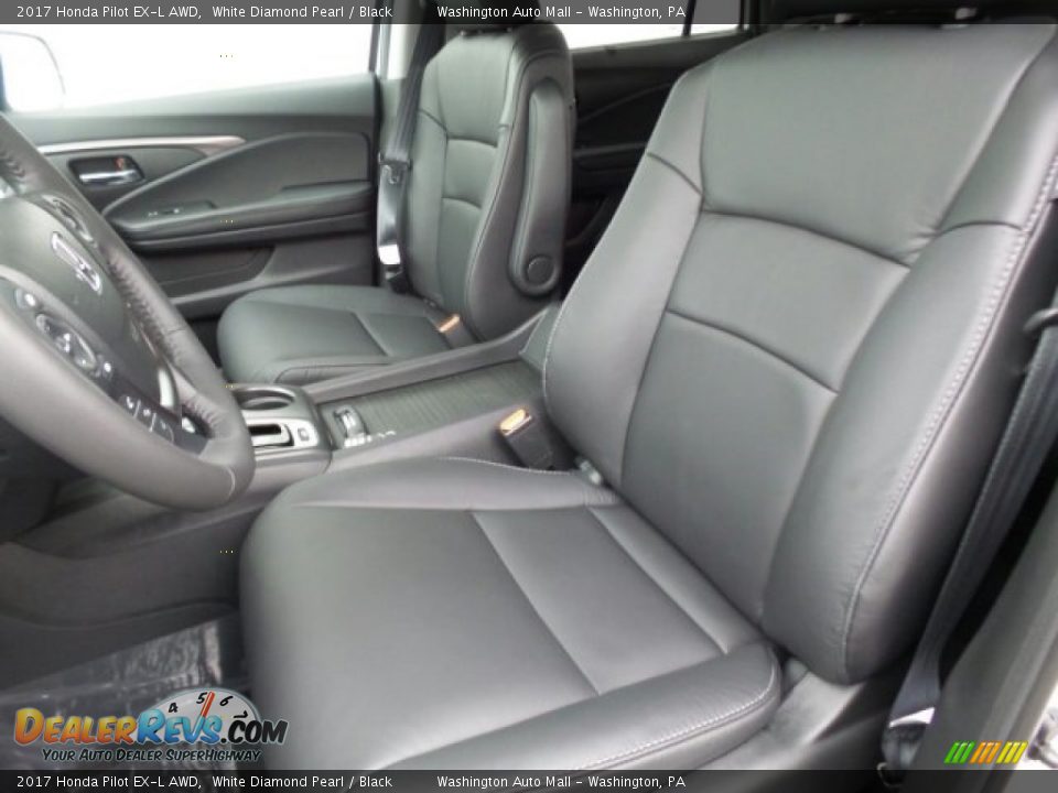 2017 Honda Pilot EX-L AWD White Diamond Pearl / Black Photo #10
