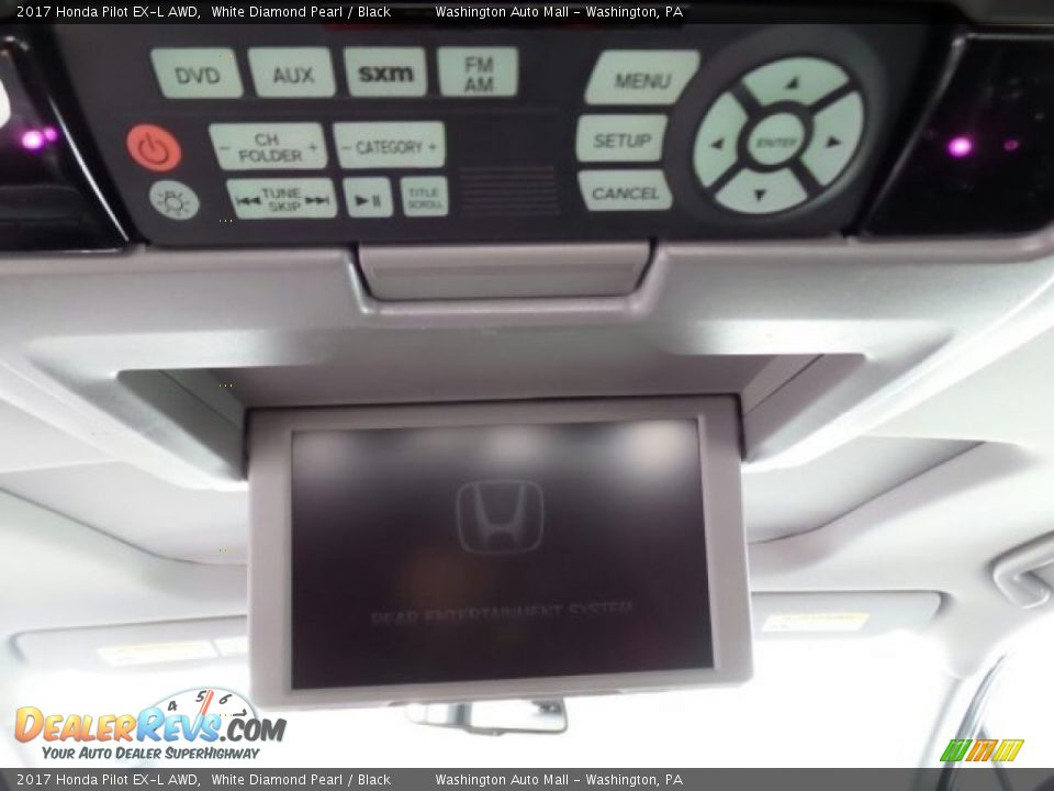 2017 Honda Pilot EX-L AWD White Diamond Pearl / Black Photo #13