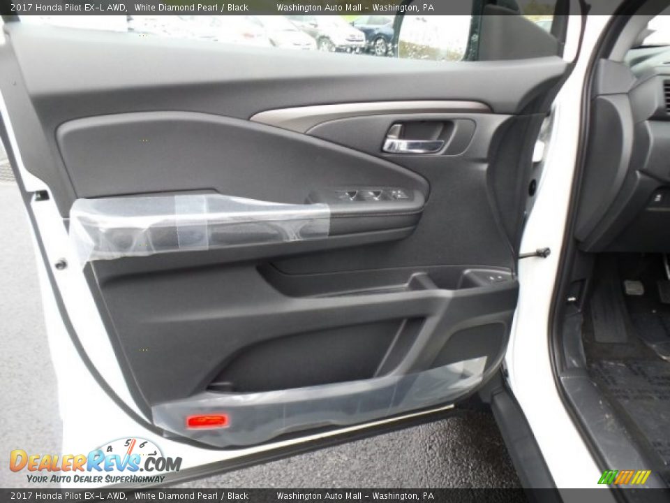 2017 Honda Pilot EX-L AWD White Diamond Pearl / Black Photo #16