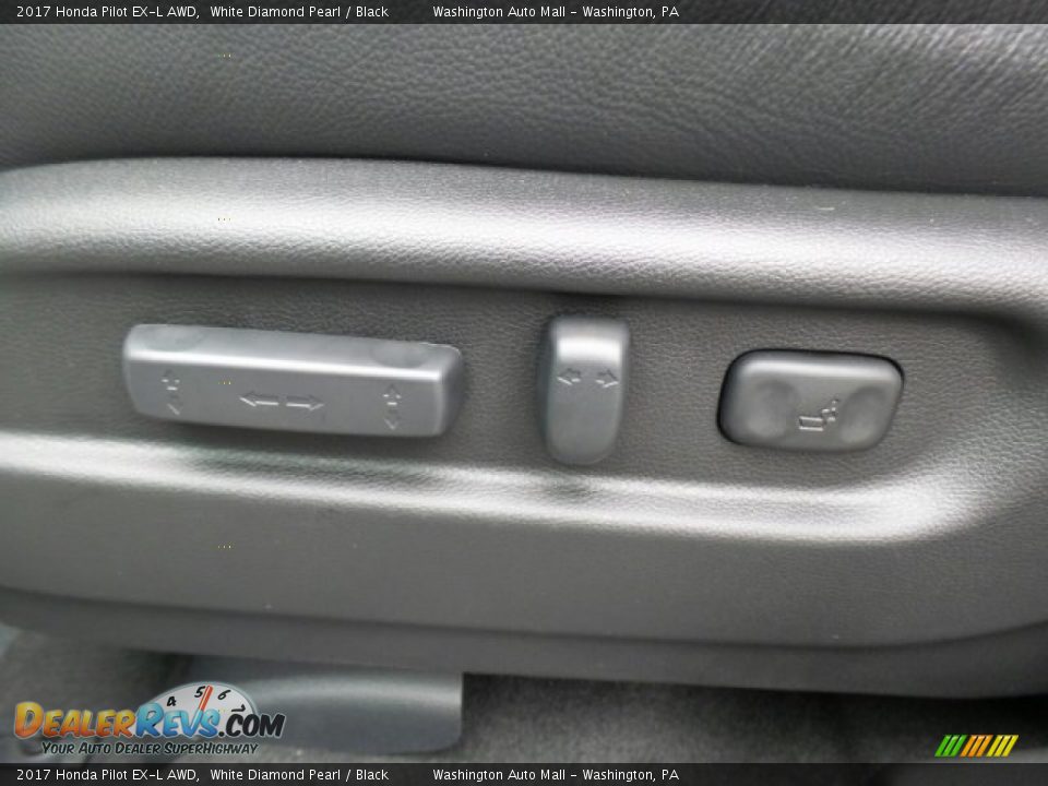 2017 Honda Pilot EX-L AWD White Diamond Pearl / Black Photo #17