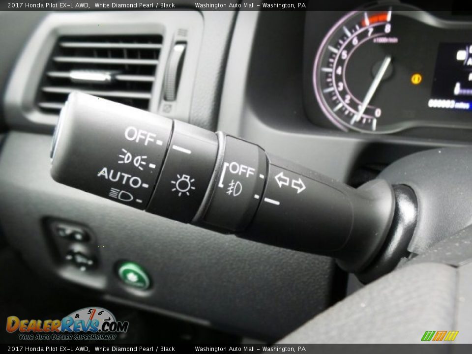 2017 Honda Pilot EX-L AWD White Diamond Pearl / Black Photo #22