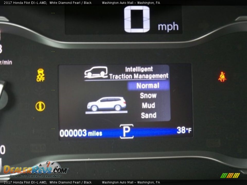 2017 Honda Pilot EX-L AWD White Diamond Pearl / Black Photo #25