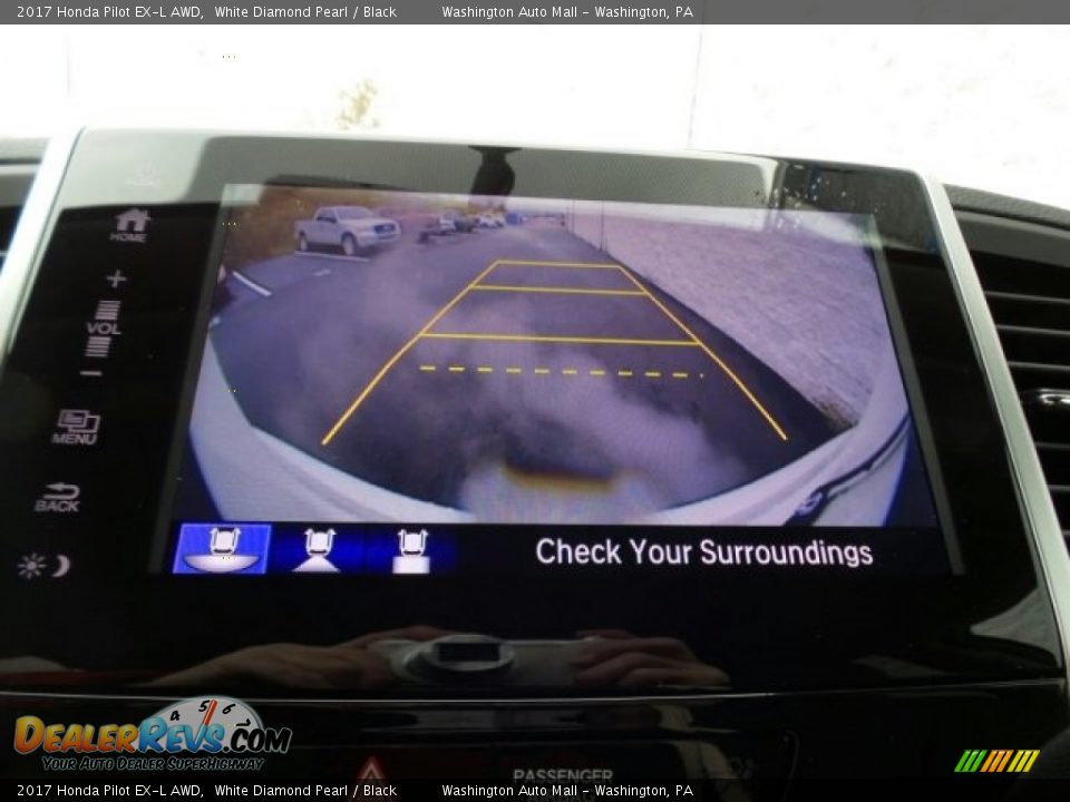 2017 Honda Pilot EX-L AWD White Diamond Pearl / Black Photo #30