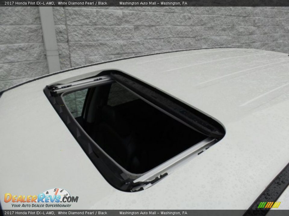 2017 Honda Pilot EX-L AWD White Diamond Pearl / Black Photo #33