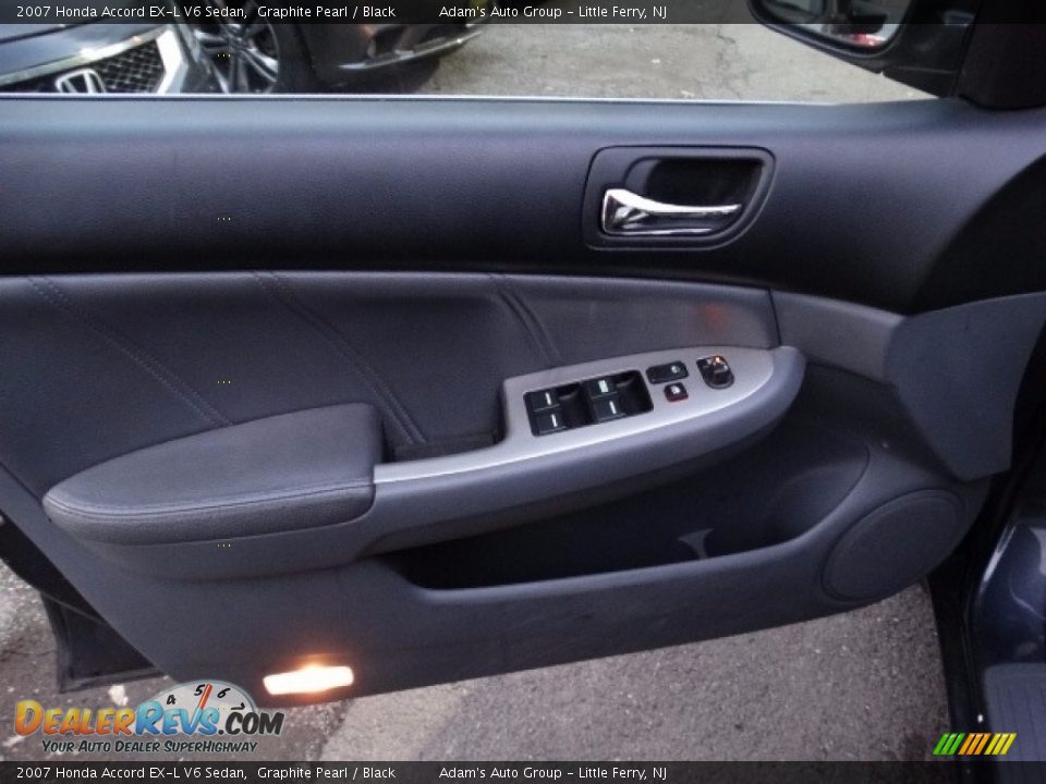 2007 Honda Accord EX-L V6 Sedan Graphite Pearl / Black Photo #13