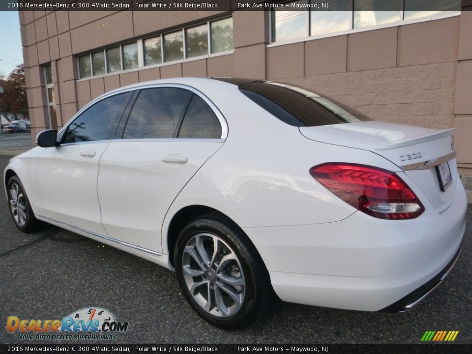 2016 Mercedes-Benz C 300 4Matic Sedan Polar White / Silk Beige/Black Photo #3