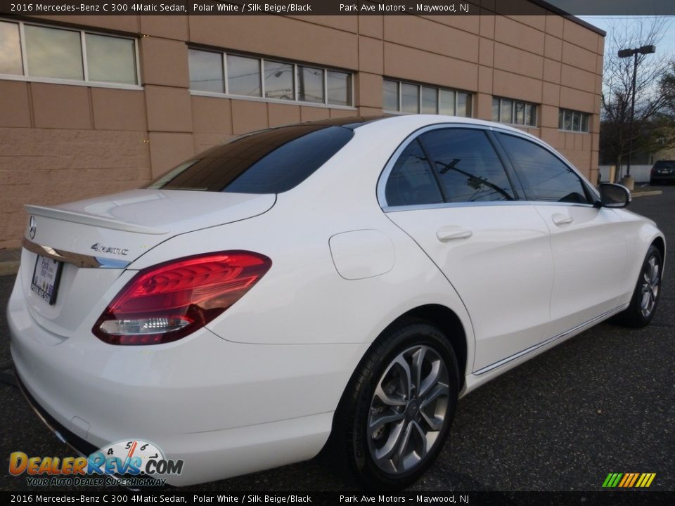 2016 Mercedes-Benz C 300 4Matic Sedan Polar White / Silk Beige/Black Photo #5