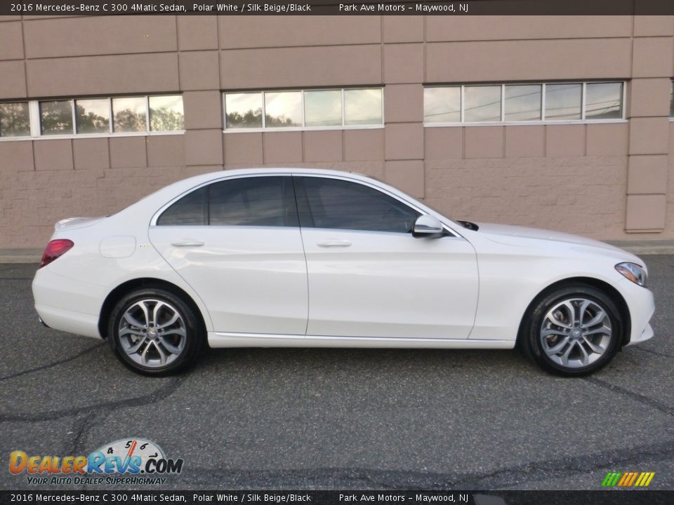 2016 Mercedes-Benz C 300 4Matic Sedan Polar White / Silk Beige/Black Photo #6
