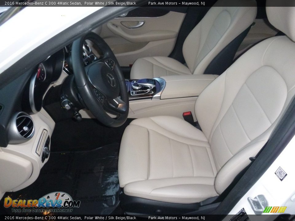 2016 Mercedes-Benz C 300 4Matic Sedan Polar White / Silk Beige/Black Photo #12