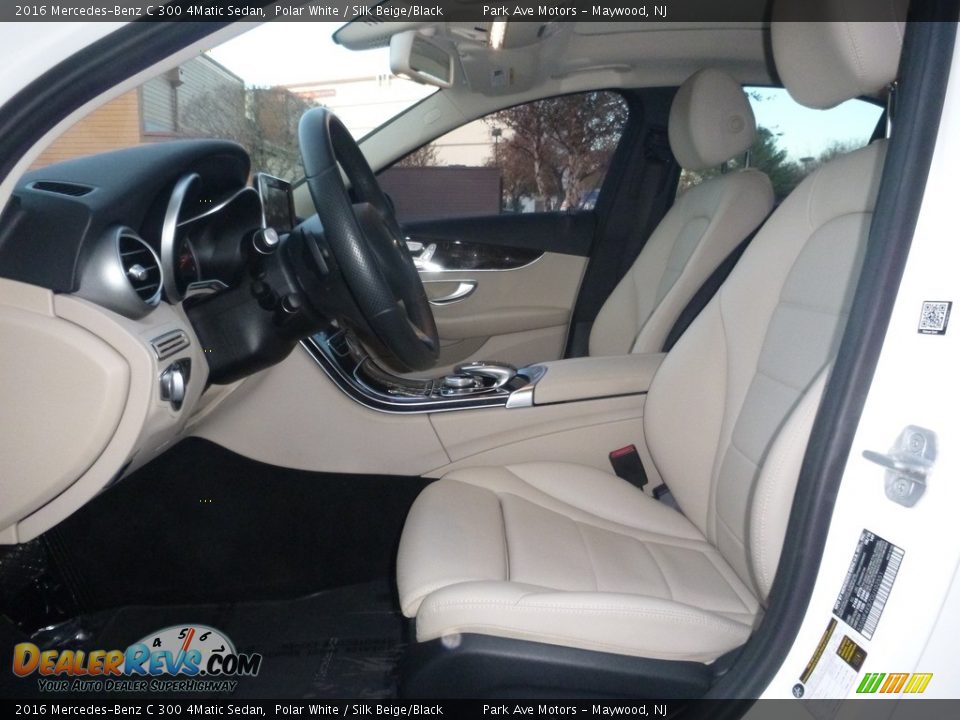 2016 Mercedes-Benz C 300 4Matic Sedan Polar White / Silk Beige/Black Photo #13